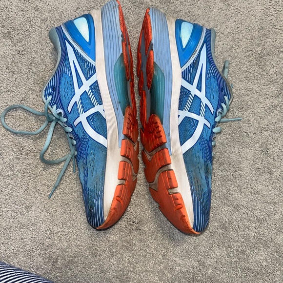 ASICS Asics Gel-Nimbus 21 Blue and White Sneakers women size 10.5 - Picture 9 of 11